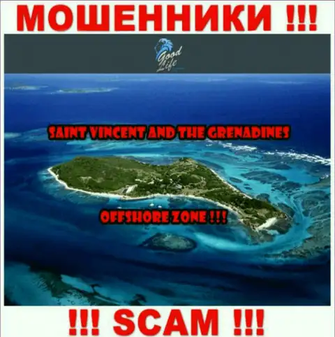 Гуд Лайф Консалтинг Лтд - это internet воры, имеют офшорную регистрацию на территории Saint Vincent and the Grenadines