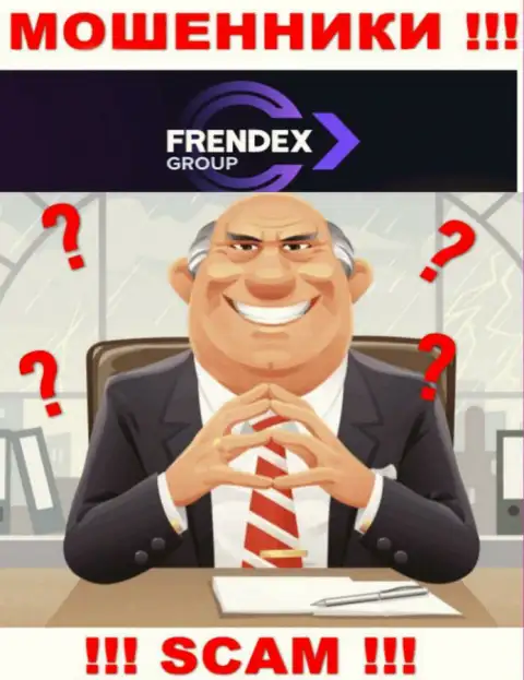 Ни имен, ни фотографий тех, кто управляет компанией FrendeX в сети Интернет не найти