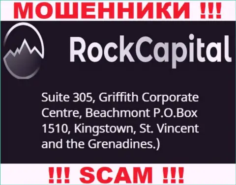 За обувание доверчивых людей интернет-мошенникам РокКапитал ничего не будет, так как они спрятались в офшорной зоне: Suite 305 Griffith Corporate Centre, Kingstown, P.O. Box 1510 Beachmout Kingstown, St. Vincent and the Grenadines