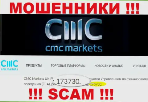 На информационном сервисе воров CMCMarkets хотя и предоставлена их лицензия, однако они в любом случае ВОРЮГИ