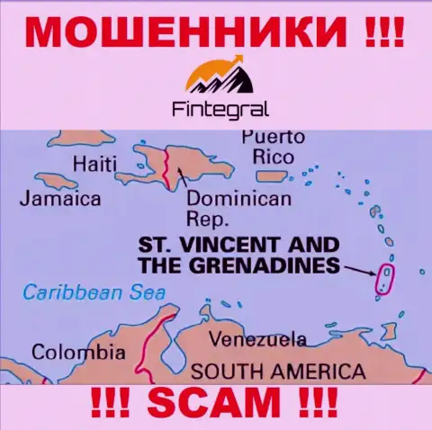 St. Vincent and the Grenadines - именно здесь юридически зарегистрирована незаконно действующая компания Fintegral