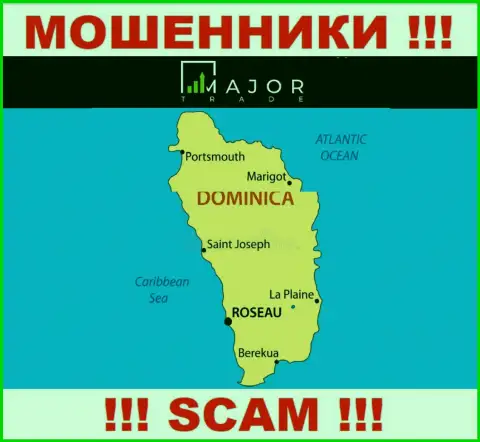 Мошенники MajorTrade Pro засели на территории - Commonwealth of Dominica, чтоб скрыться от ответственности - МОШЕННИКИ