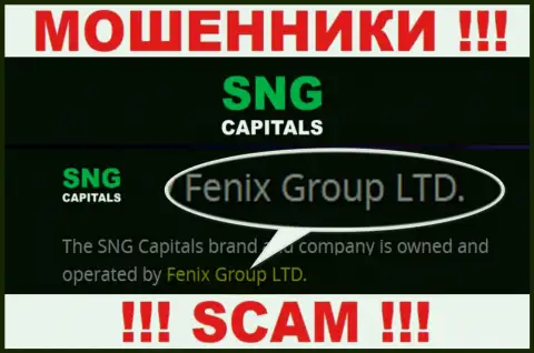 Fenix Group LTD - это владельцы жульнической организации СНГ Капиталс