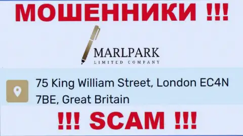Юридический адрес регистрации Марлпарк Лимитед, указанный у них на веб-сервисе - ненастоящий, будьте крайне бдительны !!!