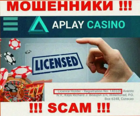 Не имейте дело с компанией APlayCasino Com, даже зная их лицензию, предоставленную на сайте, вы не сможете спасти свои депозиты