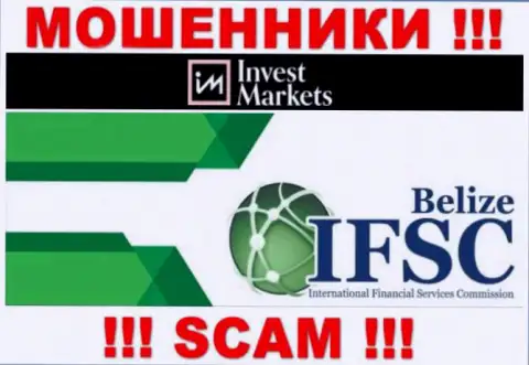 Invest Markets беспрепятственно сливает вклады лохов, ведь его покрывает обманщик - International Financial Services Commission