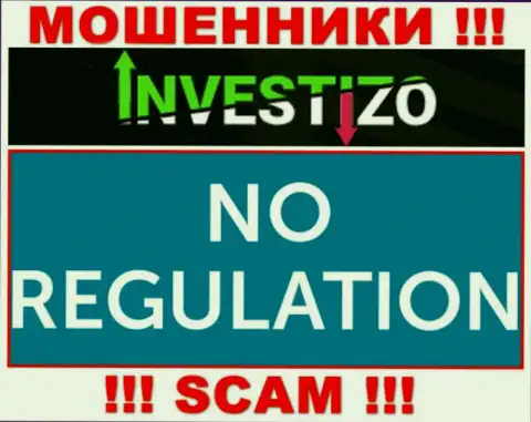 У организации Investizo LTD нет регулятора - internet мошенники без проблем сливают клиентов
