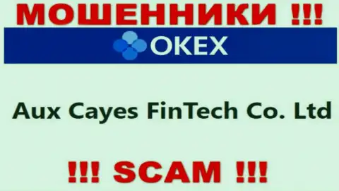 Aux Cayes FinTech Co. Ltd - это компания, владеющая интернет-шулерами ОКекс