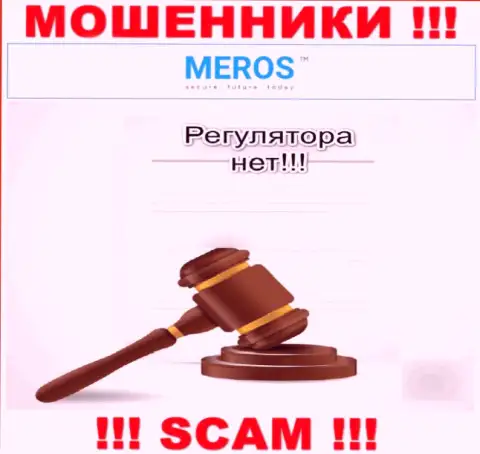 У организации Meros TM отсутствует регулятор - это МОШЕННИКИ !!!