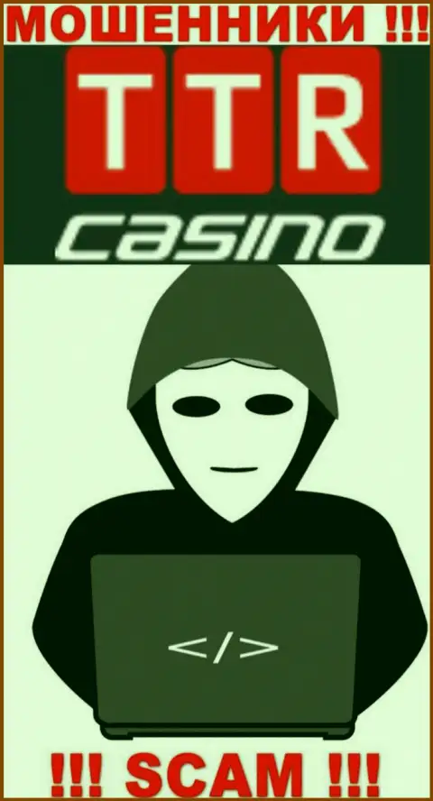 Изучив web-сервис мошенников TTR Casino мы обнаружили отсутствие сведений об их непосредственных руководителях