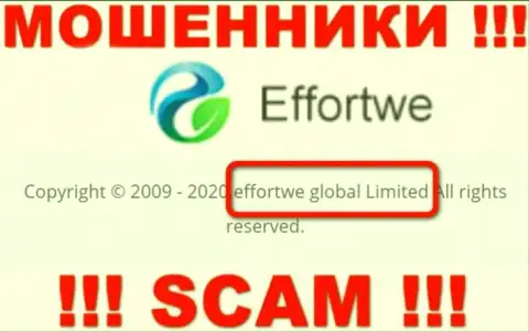 На сервисе Effortwe говорится, что Effortwe Global Limited - это их юридическое лицо, но это не значит, что они порядочные