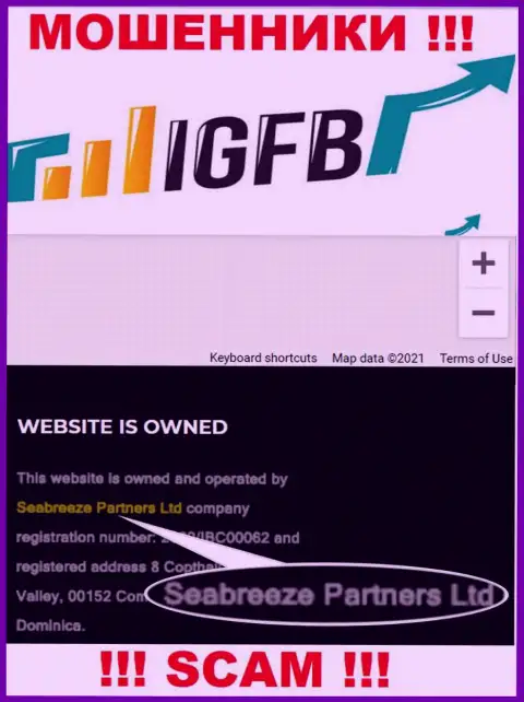 Seabreeze Partners Ltd, которое управляет организацией IGFB One