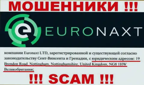 Юридический адрес компании EuroNax у нее на информационном портале ложный - это СТОПУДОВО МОШЕННИКИ !!!