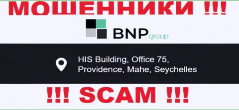 Мошенническая организация BNPLtd Net пустила корни в оффшорной зоне по адресу: HIS Building, Office 75, Providence, Mahe, Seychelles, будьте осторожны
