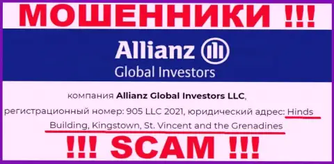 Офшорное месторасположение Allianz Global Investors LLC по адресу Hinds Building, Kingstown, St. Vincent and the Grenadines позволяет им свободно обворовывать
