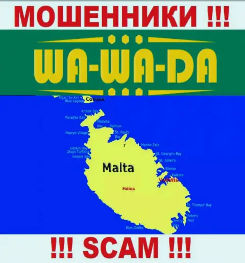 Malta - здесь зарегистрирована компания Wa Wa Da