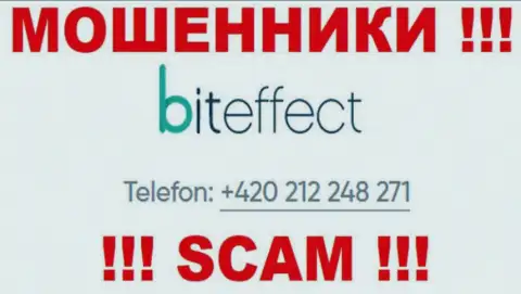 Будьте крайне внимательны, не стоит отвечать на вызовы internet мошенников BitEffect, которые звонят с разных телефонных номеров