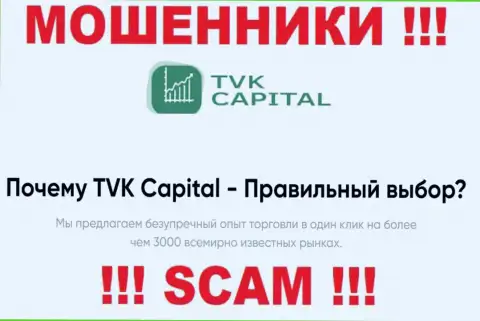 Broker - это направление деятельности, в которой мошенничают TVK Capital