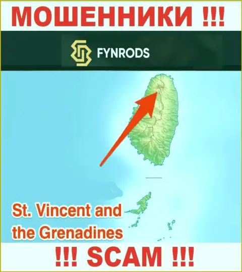 Финродс - это МОШЕННИКИ, которые юридически зарегистрированы на территории - Saint Vincent and the Grenadines