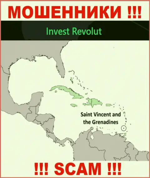 Инвест Револют пустили свои корни на территории - St. Vincent and the Grenadines, остерегайтесь сотрудничества с ними