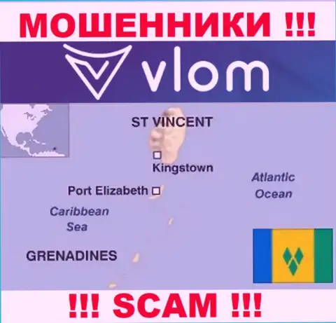 Влом Ком базируются на территории - Saint Vincent and the Grenadines, остерегайтесь совместного сотрудничества с ними