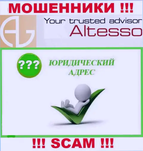 Любая информация относительно юрисдикции организации AlTesso Com недоступна - это ушлые интернет-мошенники