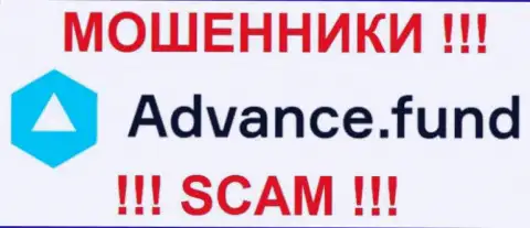 Лого мошеннической брокерской компании Advance-Fund